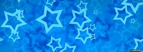 blue abstract stars facebook cover