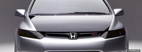 honda civic front view facebook cover