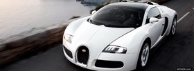 bugatti veyron white car facebook cover