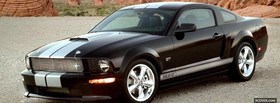 black 2007 shelby gt facebook cover