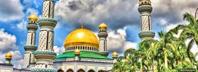 religions muslim temple and bright day facebook cover