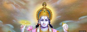 lord vishnu hinduism facebook cover