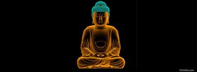 religions glowing buddha facebook cover