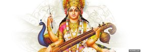 lord mahalakshmi holding flowers facebook cover