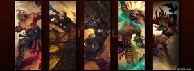 yellow and blue league of legends facebook cover