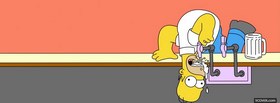 homer simpson drinking alcohol facebook cover