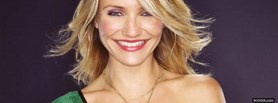 beautiful black and white cameron diaz facebook cover