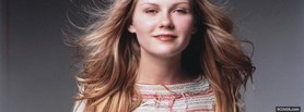 young kirsten dunst long hair facebook cover