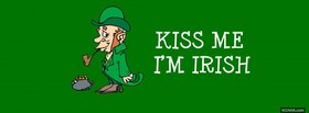 st patrick kiss me im irish facebook cover