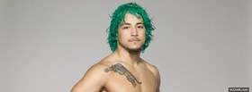 green hair ufc fighter facebook cover