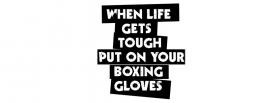 put your boxing gloves quotes facebook cover