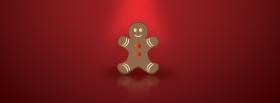 christmas gingerbread cookie facebook cover