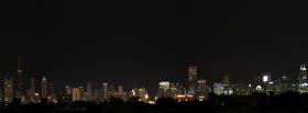 city chicago night skyline facebook cover