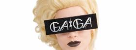 gaga black lipstick facebook cover