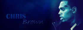 blue chris brown music facebook cover
