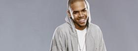 chris brown with hoodie facebook cover