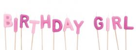 purple birthday girl candles facebook cover