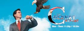 stephen colbert with eagle facebook cover