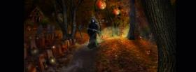 halloween scarecrow face facebook cover