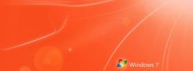 windows 7 red abstract facebook cover