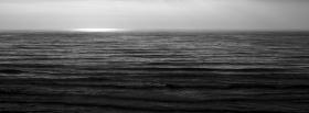 smooth sea black and white facebook cover
