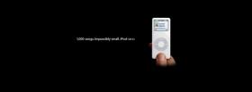 technology ipod nano in black facebook cover