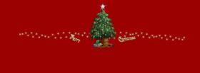 christmas tree with ornaments facebook cover