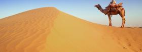 kamel and desert nature facebook cover