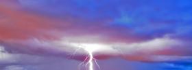 lightning sky nature facebook cover