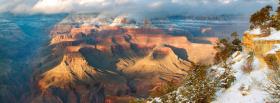 winter grand canyon nature facebook cover