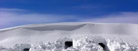 snow caves nature facebook cover