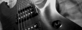 guitar black and white facebook cover