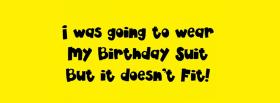 birthday suit facebook cover
