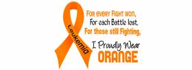 orange leukemia awareness facebook cover