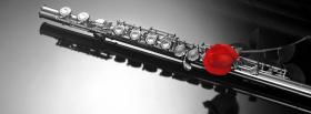 flute black and red facebook cover