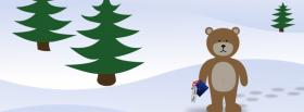 bear and christmas facebook cover