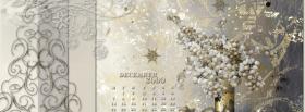 woman and december calendar facebook cover