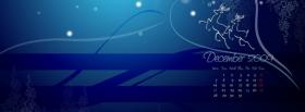 white and blue christmas facebook cover