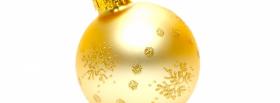 gold christmas ornament facebook cover