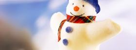 little cute snowman facebook cover