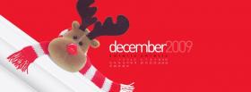 reindeer and christmas calendar facebook cover