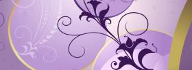 nice purple flower creative facebook cover