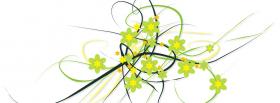 sparkling flowers creartive facebook cover