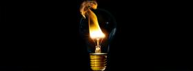 fire light bulb creative facebook cover