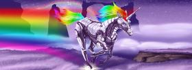 rainbow horse creative facebook cover