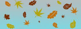 falling autumn leaves creative facebook cover