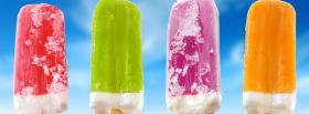 popsicles colors food facebook cover