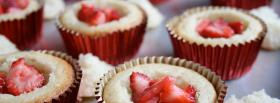 strawberry muffins food facebook cover