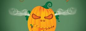 steaming pumpkin halloween facebook cover