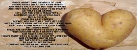 potatoe love symbol quotes facebook cover